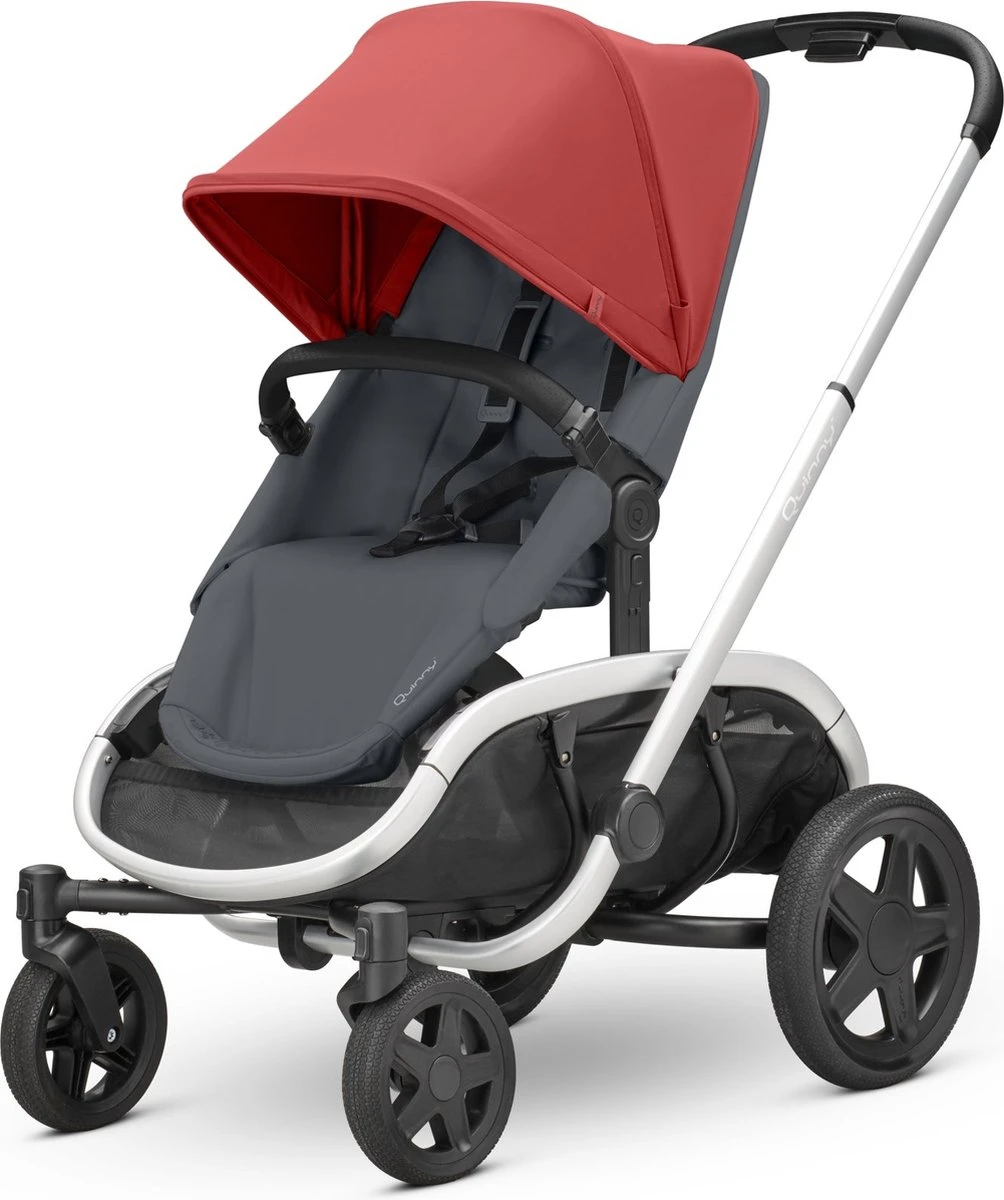 Quinny Hubb Mono Kinderwagen - Red On Graphite 1 Quinny Hubb Mono Kinderwagen - Red On Graphite