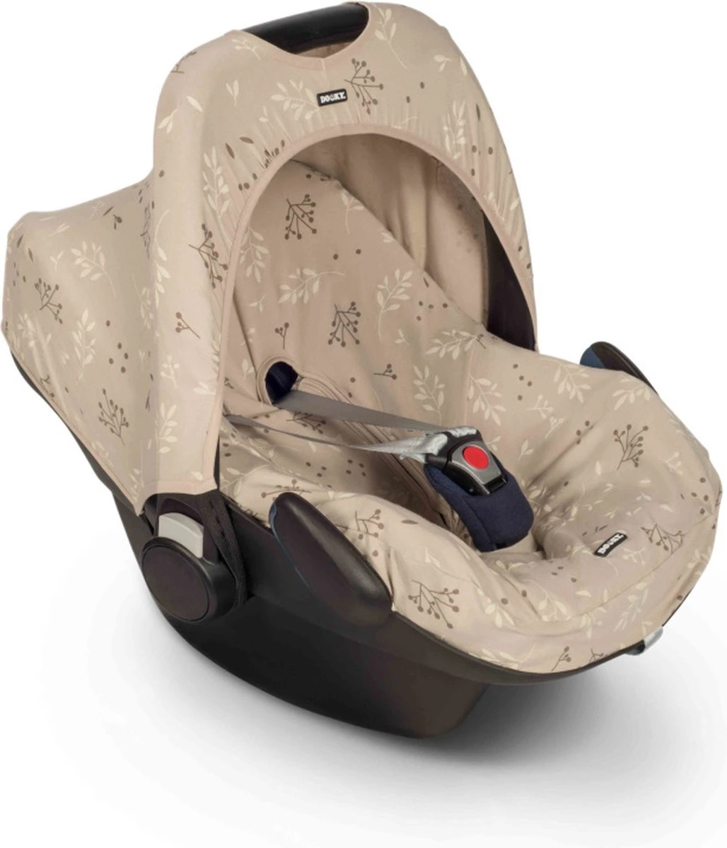Dooky Seat Cover 0+ Autostoelhoes - Romantic Leaves Black 5 Dooky Seat Cover 0+ Autostoelhoes - Romantic Leaves Black - Image 5