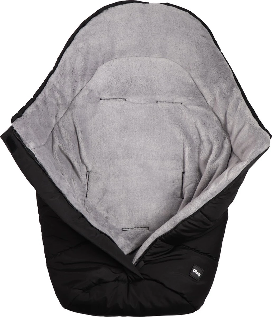 Ding Deluxe Universele Voetenzak Voor Buggy & Kinderwagen - Zwart 3 Ding Deluxe Universele Voetenzak Voor Buggy & Kinderwagen - Zwart - Afbeelding 3