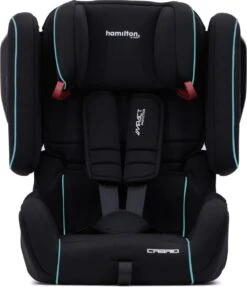 Hamilton By Yoop Cabrio Premium Opvouwbare Autostoel – Veilig, Comfortabel En Lichtgewicht Autozitje – Groep I, II, III Autostoeltje Voor 9 Maanden Tot 12 Jaar – Neon Blauw – ISOFIX Kliksysteem - 1e Opvouwbare Autostoel Ter Wereld - Zwart/Neon Blauw -Maxi-Cosi Winkel 1033x1200 3