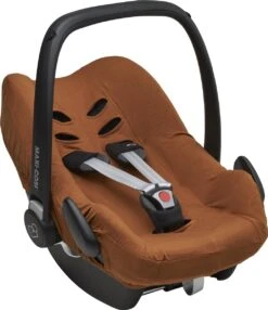 Meyco - Autostoelhoes Basic Jersey - Camel - Groep 0