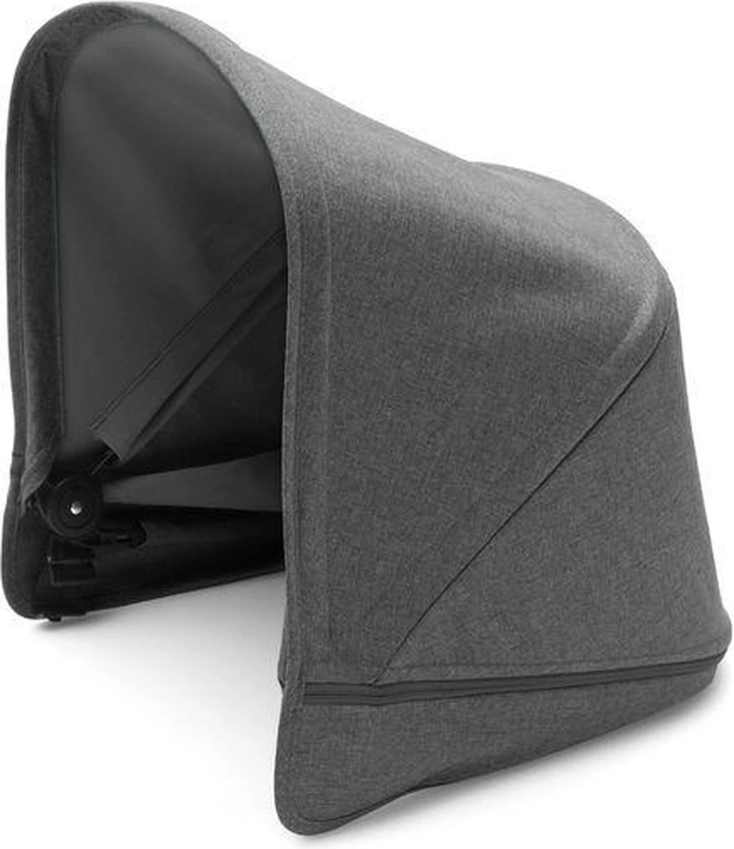Bugaboo Donkey2 Classic Zonnekap - Grey Melange 1 Bugaboo Donkey2 Classic Zonnekap - Grey Melange