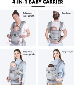 Deryan Ergonomische Draagzak - Buikdrager 4-in-1 Grijs -Maxi-Cosi Winkel 1052x1200 6