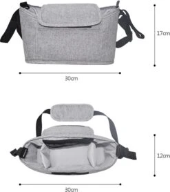 3 In 1 Kinderwagen Tas Universele Wandelwagen | Luiertas Draagtas Reistas Met Fles En Bekerhouder | - Zwart -Maxi-Cosi Winkel 1066x1200 1