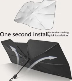 TDR - Zonnescherm / Autoparaplu - Binnenkant Voorruit Auto - Opvouwbaar - Hitte En UV Bescherming - 122 X 65 Cm -Maxi-Cosi Winkel 1066x1200