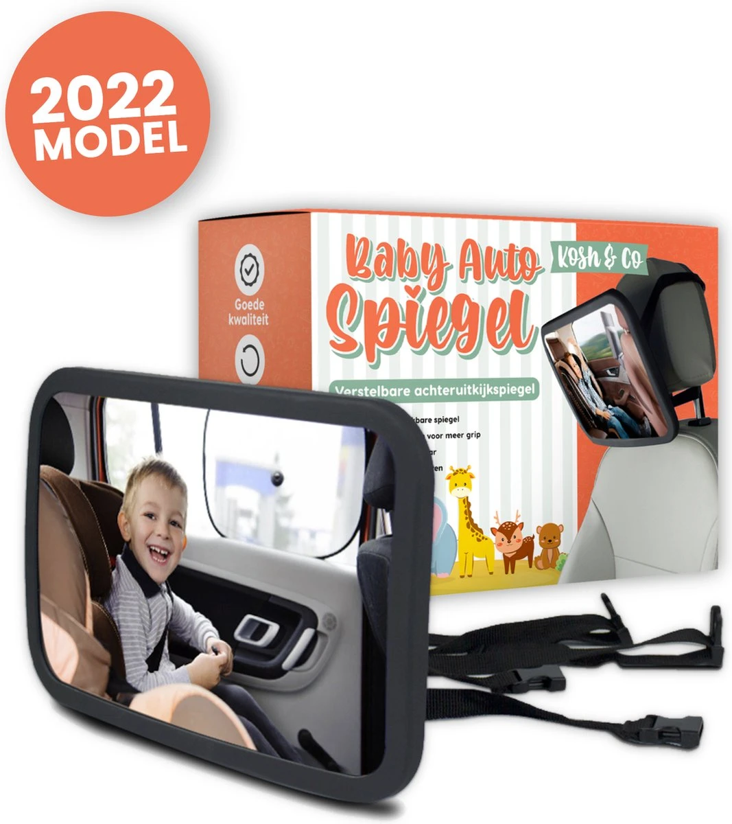 Baby Auto Spiegel - Achterbank Spiegel Baby - Verstelbare Achteruitkijkspiegel - Kinderspiegel 1 Baby Auto Spiegel - Achterbank Spiegel Baby - Verstelbare Achteruitkijkspiegel - Kinderspiegel