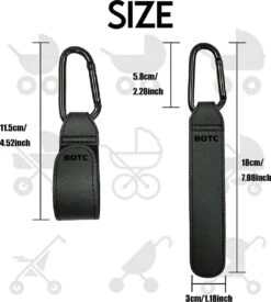 BOTC Kinderwagen Tassenhaakjes - Leer - Haakjes Voor Tassen - Set Van 2 - Leather - Extra Stevig - Buggy Haakjes - Zwart 14 BOTC Kinderwagen Tassenhaakjes - Leer - Haakjes Voor Tassen - Set Van 2 - Leather - Extra Stevig - Buggy Haakjes - Zwart -Maxi-Cosi Winkel 1076x1200