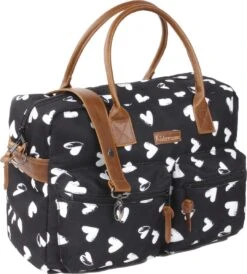 Kidzroom Black And White Luiertas - Zwart - Ophanglussen Kinderwagen - Verschoonmatje - Verstelbare Schouderband -Maxi-Cosi Winkel 1080x1200 3