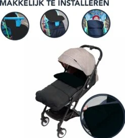 Achaté Voetenzak - Voor Kinderwagen Of Stoeltje – Baby Slaapzak - Autostoel - Zwart -Maxi-Cosi Winkel 1090x1200 11