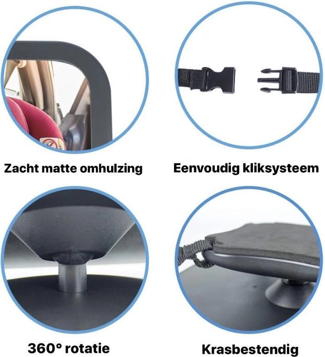 Merkloos Autospiegel Baby - Verstelbare Spiegel Voor In De Auto - Veiligheidsspiegel - Baby Autospiegel 2 Merkloos Autospiegel Baby - Verstelbare Spiegel Voor In De Auto - Veiligheidsspiegel - Baby Autospiegel - Image 2