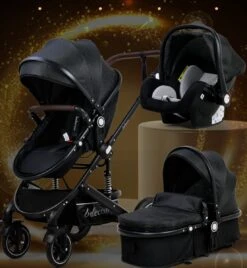 Belecoo - Luxe Kinderwagen - 3-in-1 Buggy - Opklapbare Wandelwagen - Autostoel - Wieg - Multifunctioneel - Zwart -Maxi-Cosi Winkel 1107x1200 3