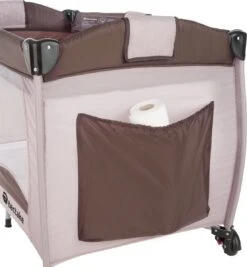 Tectake - Reisbedje Babybed Campingbed Dodo - 132x75x104cm Incl. Aankleedkussen En Draagtas - Bruin - 402203 -Maxi-Cosi Winkel 1109x1200