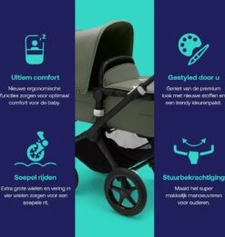 Bugaboo - 3-in-1 Kinderwagen Fox 3 - Black/Forest Green -Maxi-Cosi Winkel 1137x1200 4