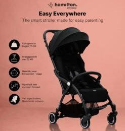 Hamilton By Yoop S1 Plus Buggy Met Monteerbare Zeno Plus Draagwieg - Nieuw En Hoger 2023 Model - Premium Budget Stroller Met One Hand Folding Technologie – Zwart - Licht, Verstelbaar, Wendbaar En Geschikt Van 0 Maanden Tot 4 Jaar – Inclusief Adapter -Maxi-Cosi Winkel 1139x1200 16