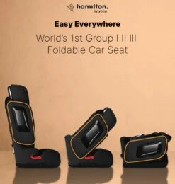 Hamilton By Yoop Cabrio Premium Opvouwbare Autostoel – Veilig, Comfortabel En Lichtgewicht Autozitje – Groep I, II, III Autostoeltje Voor 9 Maanden Tot 12 Jaar – Neon Oranje – ISOFIX Kliksysteem - 1e Opvouwbare Autostoel Ter Wereld -Maxi-Cosi Winkel 1139x1200 2