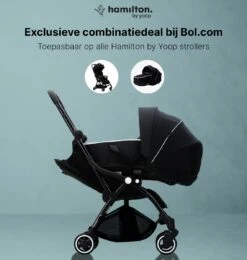 Hamilton By Yoop X1 Plus Kinderwagen - Buggy Met Monteerbare Wieg - Premium Stroller Met One Hand Folding Technologie - Nieuw, Hoger, Uitgebreider 2023 Model - Zwart - Licht, Verstelbaar, Wendbaar En Geschikt Van 0 Maanden Tot 4 Jaar -Maxi-Cosi Winkel 1139x1200 30