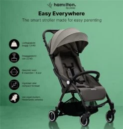 Hamilton By Yoop X1 Plus Buggy – Nieuw, Hoger, Uitgebreider 2023 Model – Premium Stroller Met One Hand Folding Technologie – Grijs – Lichte, Verstelbare En Wendbare Kinderwagen Met Vele Gemakken -Maxi-Cosi Winkel 1140x1200 6