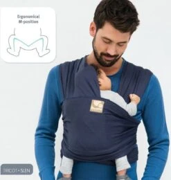 Babylonia - Tricot-Slen Organic - Draagdoek Baby - Silver Blue -Maxi-Cosi Winkel 1142x1200 4