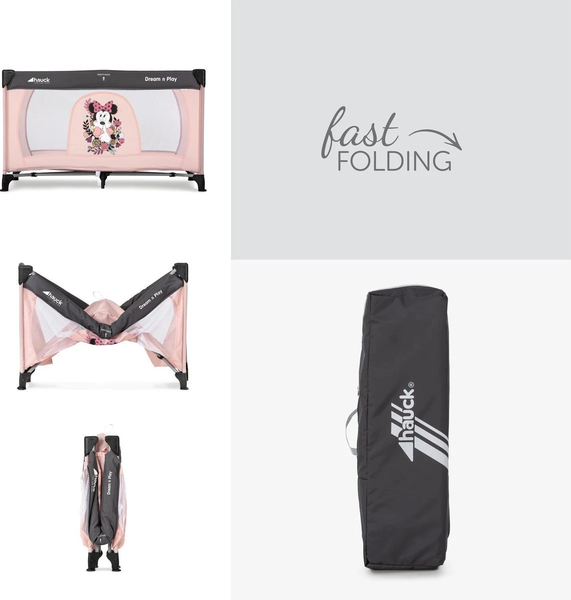 Hauck Dream'n Play Campingbedje - Minnie Sweetheart 5 Hauck Dream'n Play Campingbedje - Minnie Sweetheart - Image 5