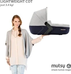 MUTSY - IGO - Kinderwagen - Onderstel: Heritage Green Blue I2 - Reiswieg: IGO Midnight -Maxi-Cosi Winkel 1144x1200 6