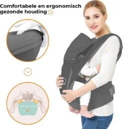 Deryan Pack Luxe Ergonomische Draagzak Babydrager + Opbergvakjes Grijs -Maxi-Cosi Winkel 1147x1200 3