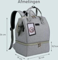 Rose & Ollie Kolftas Rugtas Grijs - Koeltas Moedermelk -Maxi-Cosi Winkel 1155x1200 5