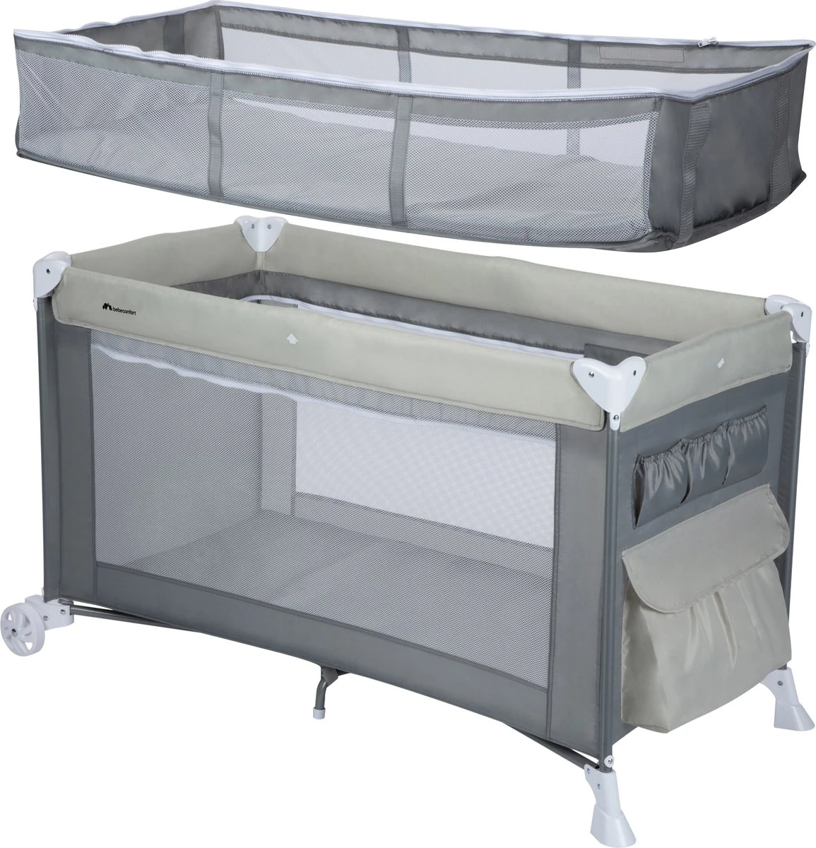 Bebeconfort Full Dreams Campingbedje - Warm Grey 8 Bebeconfort Full Dreams Campingbedje - Warm Grey - Image 8