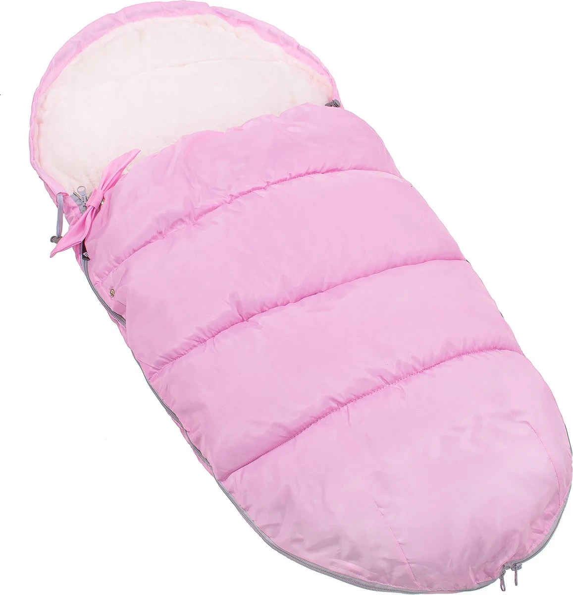 Springos Voetenzak | Voetenzak Buggy | Voetenzak Autostoel | Universeel | 90 Cm | Roze 9 Springos Voetenzak | Voetenzak Buggy | Voetenzak Autostoel | Universeel | 90 Cm | Roze - Image 9