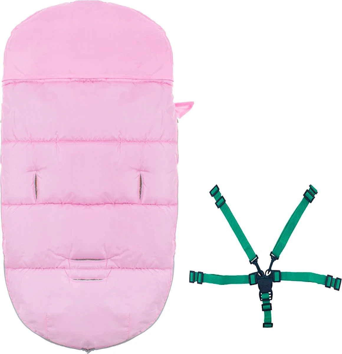 Springos Voetenzak | Voetenzak Buggy | Voetenzak Autostoel | Universeel | 90 Cm | Roze 6 Springos Voetenzak | Voetenzak Buggy | Voetenzak Autostoel | Universeel | 90 Cm | Roze - Image 6