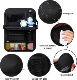 Auto Organizer Met Tablethouder - Autostoel Organizer Achterbank - Met Tablethouder - Auto Accessories - Zwart - 1 Stuk - Cadeautje -Maxi-Cosi Winkel 1160x1200