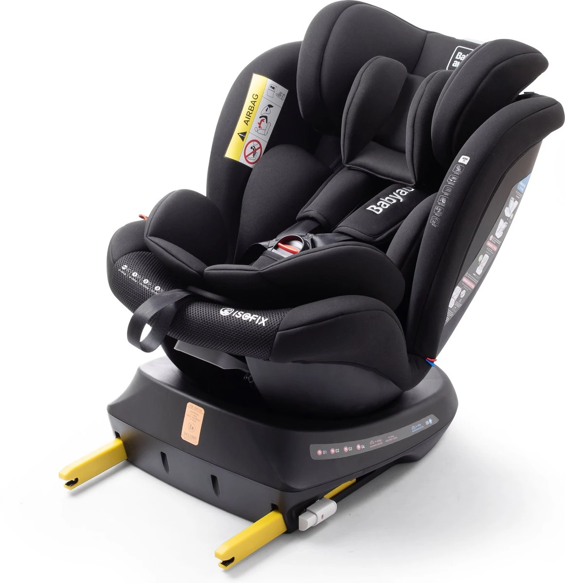 Autostoel Babyauto Rodia 360° Met Isofix - Groep 0+/1/2/3 Zwart (0-36kg) 8 Autostoel Babyauto Rodia 360° Met Isofix - Groep 0+/1/2/3 Zwart (0-36kg) - Image 8