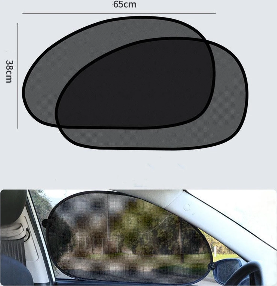 Zonnescherm Auto Baby - Zonwering Auto Met Zuignappen - Zonnescherm Auto Zwart - Auto Accessoires - Auto Accessories - 65x38 Centimeter - 2 Stuks - Cadeautje 4 Zonnescherm Auto Baby - Zonwering Auto Met Zuignappen - Zonnescherm Auto Zwart - Auto Accessoires - Auto Accessories - 65x38 Centimeter - 2 Stuks - Cadeautje - Afbeelding 4