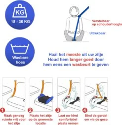 YourGoods Zitverhoger Auto - Stoelverhoger - Wasbare Hoes - Zwart -Maxi-Cosi Winkel 1166x1200 1
