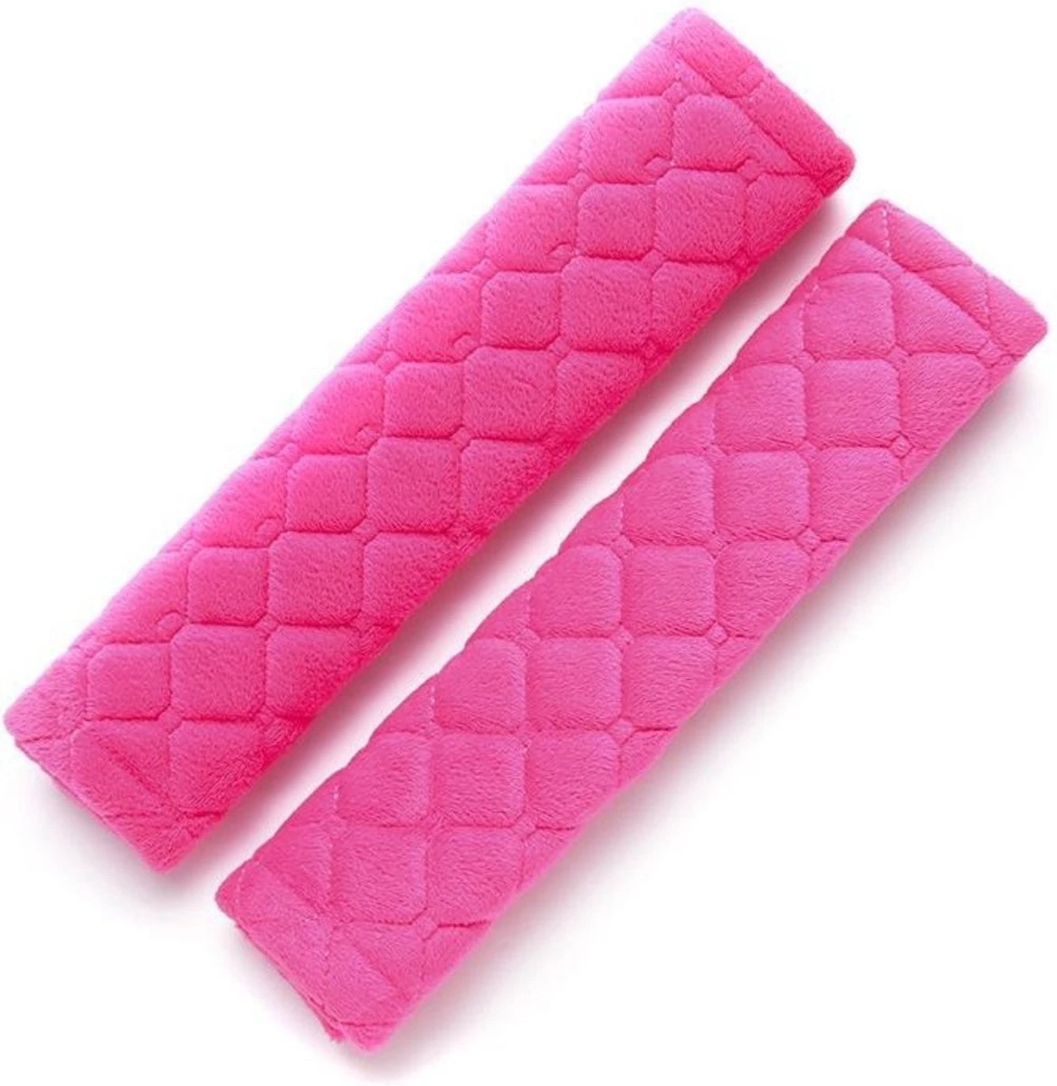 Hazlö Luxe Gordelhoezen - Checkered - Auto Gordel Beschermer - Schouderhoezen - Gordelkussen - Gordelhoes - 2 Stuks - Roze 1 Hazlö Luxe Gordelhoezen - Checkered - Auto Gordel Beschermer - Schouderhoezen - Gordelkussen - Gordelhoes - 2 Stuks - Roze