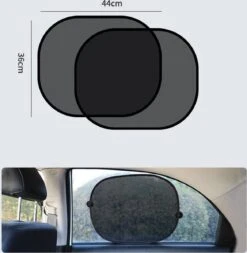 Zonnescherm Auto Baby - Zonwering Auto Met Zuignappen - Zonnescherm Auto Zijruit Zwart - Auto Accessoires - Auto Accessories - 44x36 Centimeter - 2 Stuks - Cadeautje -Maxi-Cosi Winkel 1170x1200 3