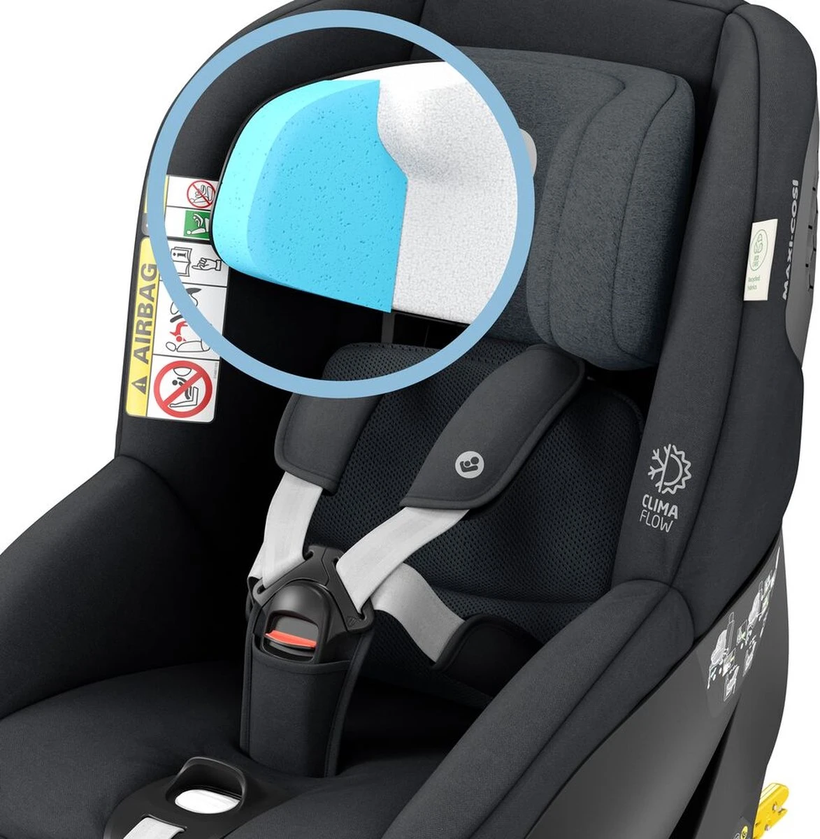 Maxi-Cosi Mica Pro Eco I-Size Autostoeltje - 360° Draaibaar - Gerecyclede Stoffen - Authentic Graphite - Vanaf De Geboorte Tot Ca. 4 Jaar 3 Maxi-Cosi Mica Pro Eco I-Size Autostoeltje - 360° Draaibaar - Gerecyclede Stoffen - Authentic Graphite - Vanaf De Geboorte Tot Ca. 4 Jaar - Image 3
