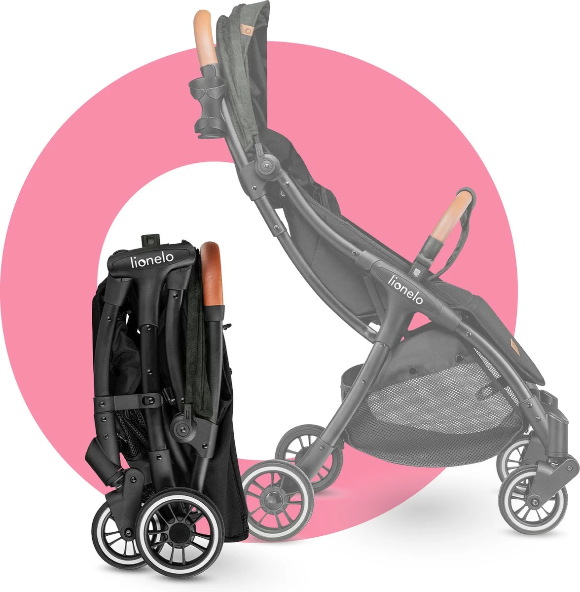 Lionelo Buggy Julie One - Kinderwagen Premium - Automatisch Opvouwen - Wandelwagen Tot 22 Kg - Comfortabele Zitje 7 Lionelo Buggy Julie One - Kinderwagen Premium - Automatisch Opvouwen - Wandelwagen Tot 22 Kg - Comfortabele Zitje - Image 7