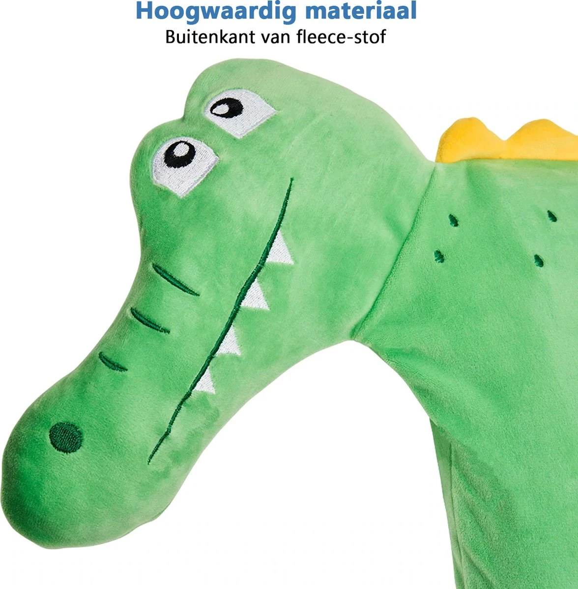 CabinMax Nekkussen - Reiskussen Kinderen - Memory Foam Nek Kussen - Inclusief Opbergtas - Krokodil - Groen 4 CabinMax Nekkussen - Reiskussen Kinderen - Memory Foam Nek Kussen - Inclusief Opbergtas - Krokodil - Groen - Image 4