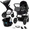 Kinderkraft Moov 3 In 1 Kinderwagen - Inclusief Autostoel - Black