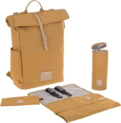 LÄSSIG Luiertas Rolltop Backpack Rugzak Incl Verschoningsmatje - Curry 14 LÄSSIG Luiertas Rolltop Backpack Rugzak Incl Verschoningsmatje - Curry -Maxi-Cosi Winkel 1178x1200 6