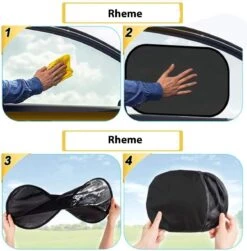 Zonnescherm Auto - Zonwering - Zijruit - UV Protectie - 2 Stuks - Statisch - Rheme -Maxi-Cosi Winkel 1181x1200