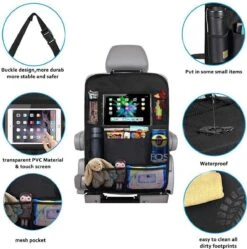 Merkloos Autostoel Organizer + Opvouwbare Mini Prullenbak Bundel - Musthave Voor Uw Autovakantie! - IPad/Tablet Houder - Opvouwbaar - Inklapbaar - Rugleuning - Auto Opbergsysteem - Kinderen - Waterafstotend - Prullenmand - Licht - Opberg - Universeel - Handig -Maxi-Cosi Winkel 1188x1200 2