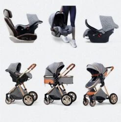 Merkloos Kinderwagen 3-in-1 – Luxe Kinderwagen - Buggy – Wandelwagen - Multifunctioneel – Opklapbaar – Incl Autostoel – Grijs -Maxi-Cosi Winkel 1190x1200 7