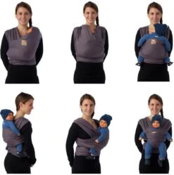 Babylonia - Tricot-Slen Organic - Draagdoek Baby - Silver Blue -Maxi-Cosi Winkel 1191x1200 5