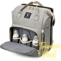 Luier- En Verzorgingstas - Luiertassen - Baby Rug Tas Met Isoleervak - Incl Flessen Verwarmer - Luiertas - Unisex/Jongens/Meisjes - Grijs - Luier Tas - Verzorgingstas Baby - Uitschuifbaar Verschoon/ Slaap Bedje - Incl Matrasje Baby - USB Poort -Maxi-Cosi Winkel 1192x1200 11