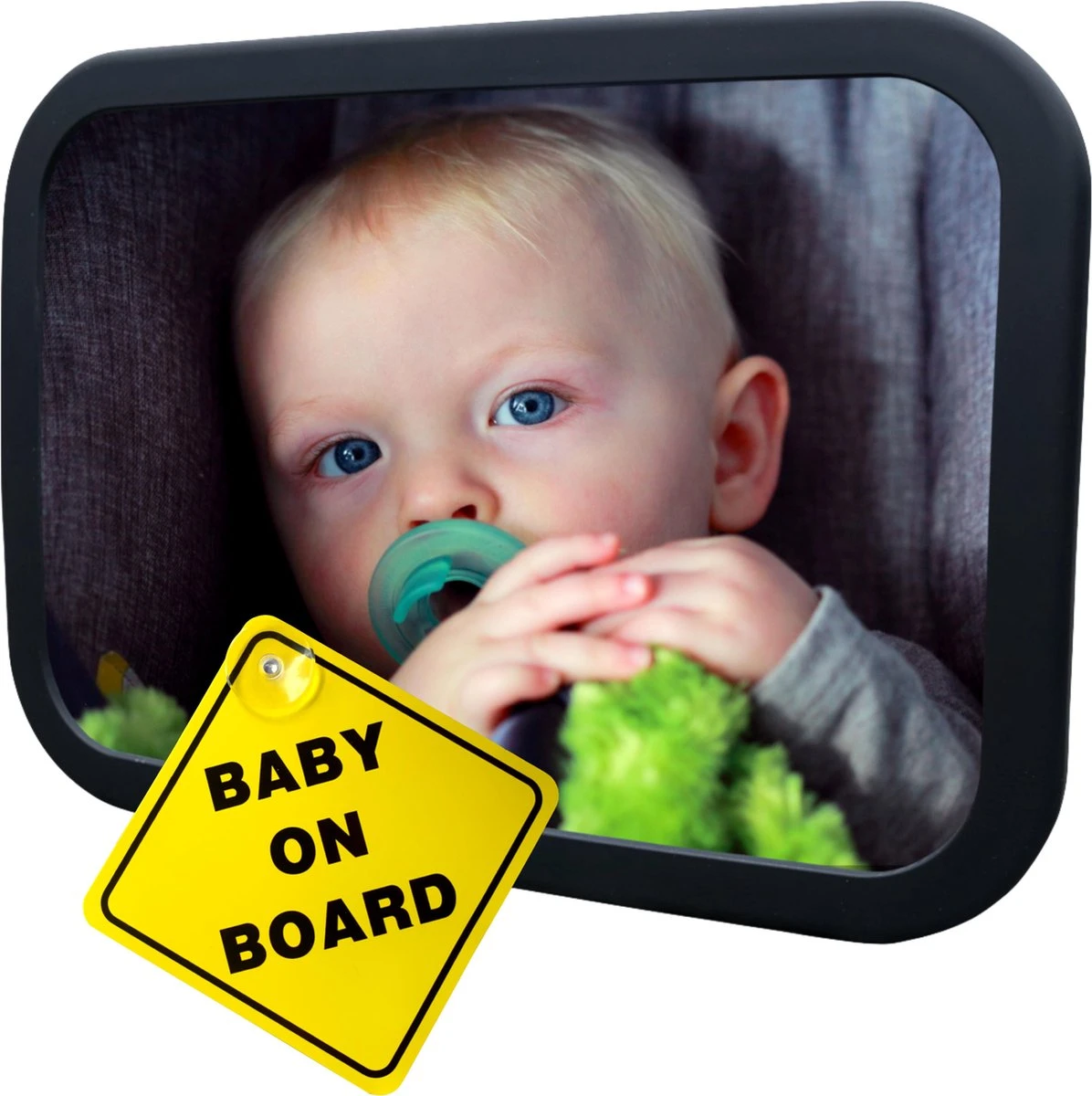 Autospiegel Baby Met Autosticker - Baby Spiegel Auto - Achteruitkijkspiegel - Baby Autospiegel - Verstelbaar 1 Autospiegel Baby Met Autosticker - Baby Spiegel Auto - Achteruitkijkspiegel - Baby Autospiegel - Verstelbaar
