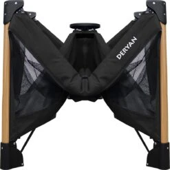 Deryan Luxe Campingbed Compleet - 120x60cm - Bodemverhoger - Verschoonblad - Opbergmand - Zwart -Maxi-Cosi Winkel 1198x1200 13