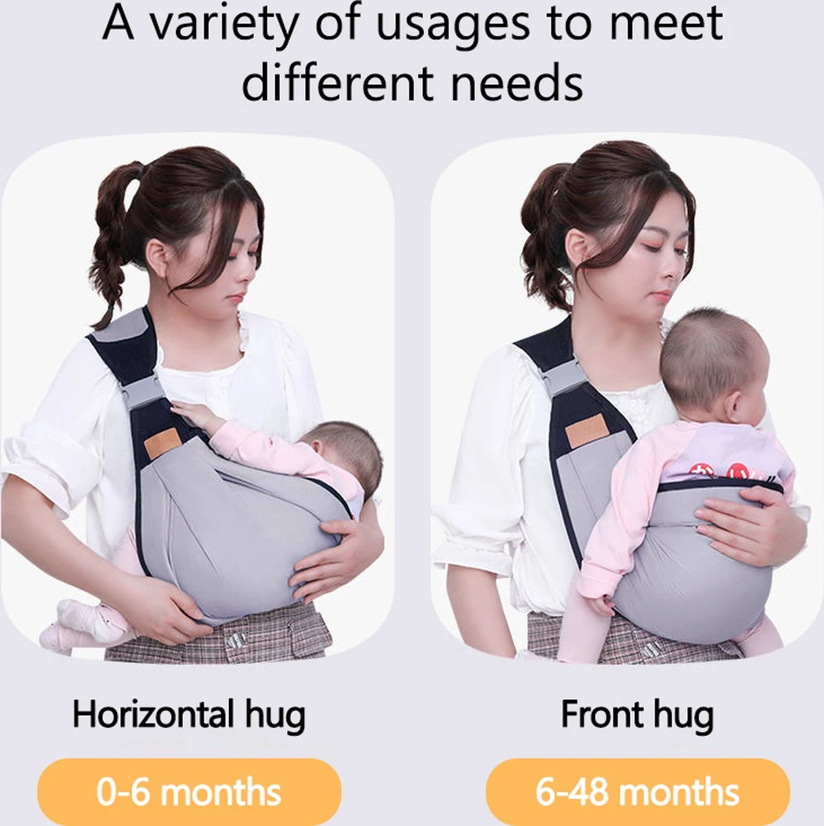 Merkloos Draagzak - Baby Draagzak - Zak - Grijs - Multifunctioneel - Ergonomisch - Baby - Dreumes - Peuter - Wrap - Travel Size - Tot 48 Maanden 5 Merkloos Draagzak - Baby Draagzak - Zak - Grijs - Multifunctioneel - Ergonomisch - Baby - Dreumes - Peuter - Wrap - Travel Size - Tot 48 Maanden - Image 5