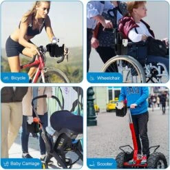 BOTC 2 In 1 Bekerhouders & Telefoonhouder - Cup Organizer Voor Kinderwagen, Fiets, Rolstoel, Walker - Zwart -Maxi-Cosi Winkel 1198x1200 5