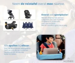‘’MOVENDO’’ Reistafel Voor Auto Kinderen – Autotafel – Speeltafel Auto – Travel Tray – Tekentafel – Opvouwbaar Met Tablethouder - Blauw -Maxi-Cosi Winkel 1200x1000 6